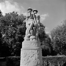 The First World War memorial to the 24th East Surrey Division in Battersea Park, London. Artist: Historic England Staff Photographer.