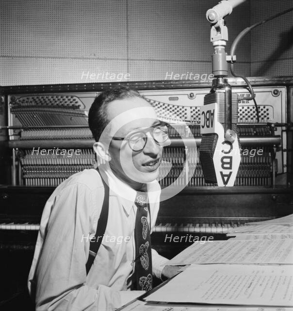 Portrait of Buddy Weed, ABC studio, New York, N.Y.(?), ca. May 1947. Creator: William Paul Gottlieb.