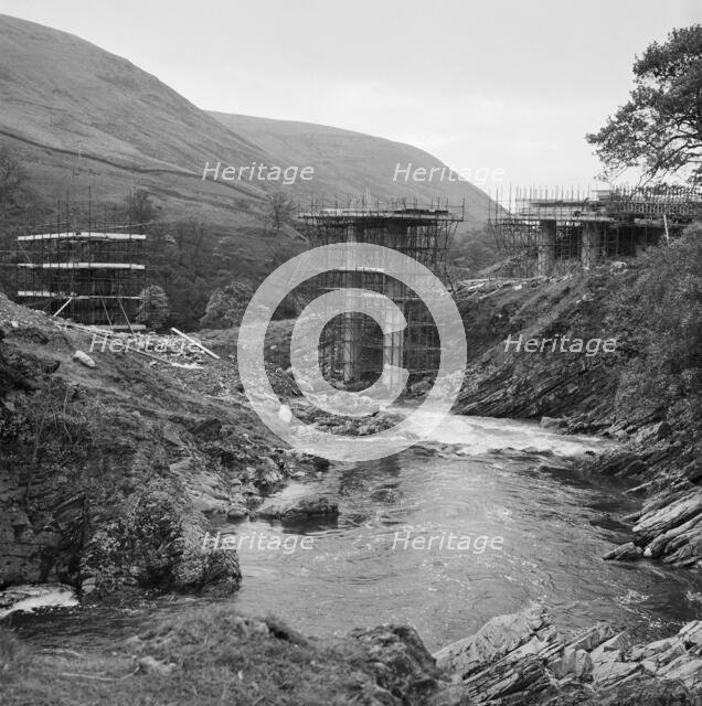 Construction of the M6 Motorway, Tebay, Eden, Cumbria, 29/10/1968. Creator: John Laing plc.
