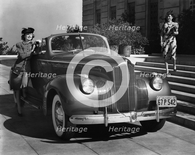 1941 Packard 120 convertible coupe, (c1941?). Artist: Unknown