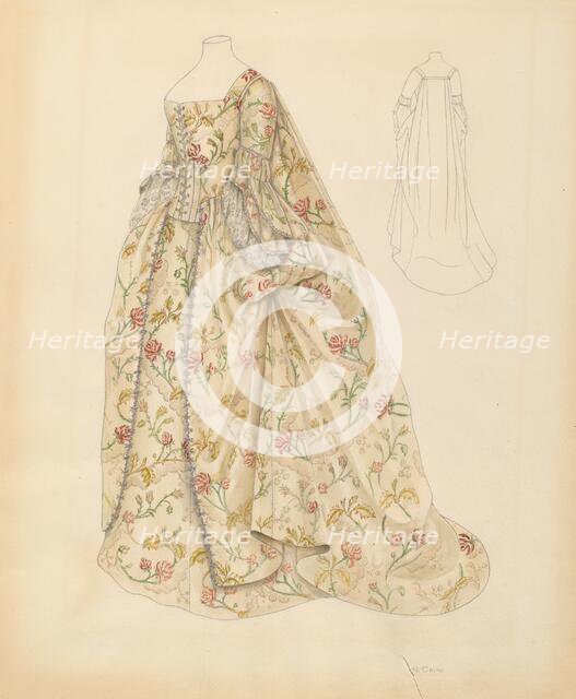 Dress, c. 1937. Creator: Nancy Crimi.