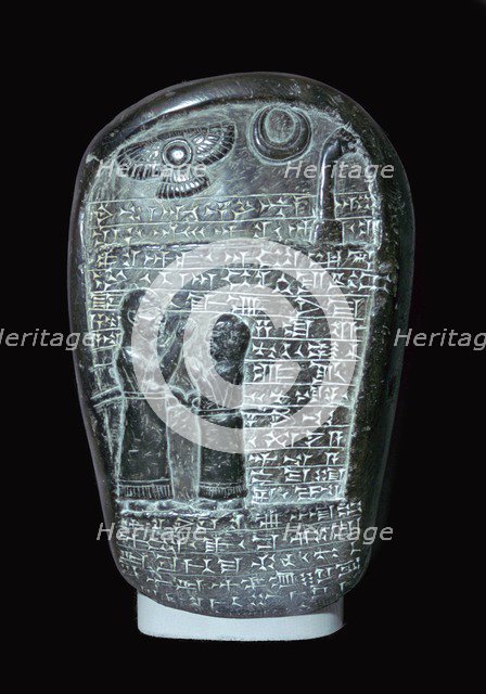 A commemorative stela from the Marduk Temple in Babylon. Artist: Unknown