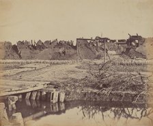 Exterior of North Fort Showing the English Entrance, August 21, 1860, 1860. Creator: Felice Beato.