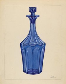 Decanter, c. 1936. Creator: John Tarantino.