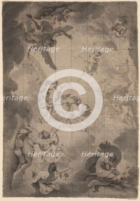 Studies of Aurora and Apollo, 1794. Creator: Pietro Fancelli.