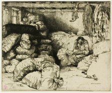The Sleeping Rag Vendor, 1901. Creator: Donald Shaw MacLaughlan.