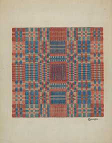 Coverlet (Section), c. 1940. Creator: Cornelius Christoffels.