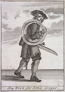 'Any Work for John Cooper', Cries of London, (c1688?). Artist: Anon