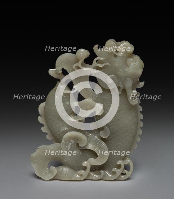 Leaping Carp, 1700s. Creator: Unknown.