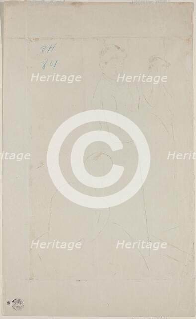 The Fitting [verso], 1890/1891. Creator: Mary Cassatt.