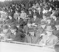 Baseball - Professional, Front: Sec. Garrison; Daniels; C.L. Berryman. Rear: James M. Baker..., 1913 Creator: Harris & Ewing.