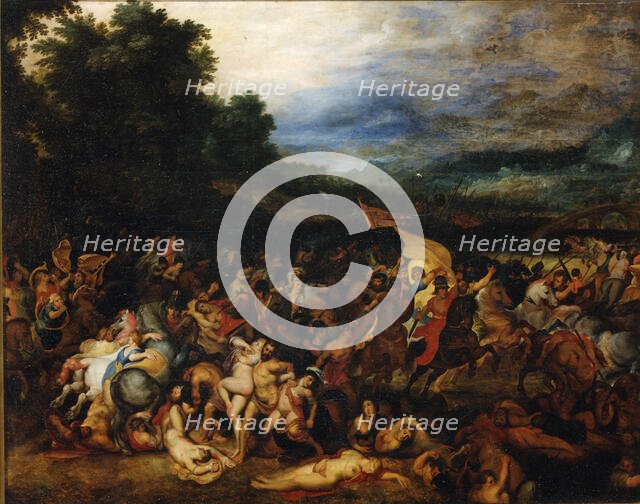 The Battle of the Amazons (Amazonomachia), 1598. Creator: Rubens, Pieter Paul (1577-1640).