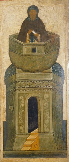 Saint Daniel Stylite. From the Deesis Range, 16th century. Artist: Russian icon  