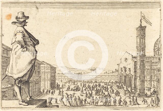Piazza del Duomo, Florence, c. 1622. Creator: Jacques Callot.