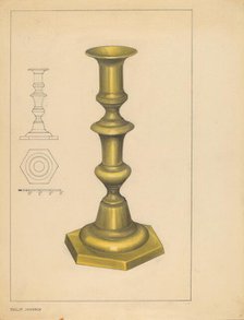 Candlestick, c. 1937. Creator: Philip Johnson.