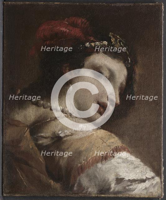 Head of a Woman, c. 1739. Creator: Antonio Guardi (Italian, 1699-1760).