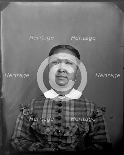Portrait of Unidentified Woman, 1880s. Creator: United States National Museum Photographic Laboratory.