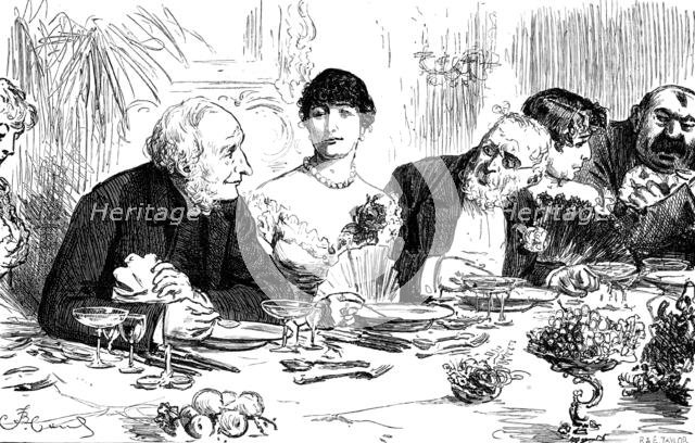 "...he hastened to assure his fair neighbour that the Empire was the best Government for France"1881 Creator: R&E Taylor.