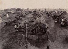 A segregation camp during bubonic plague outbreak, Karachi, India, 1897. Creator: Unknown.