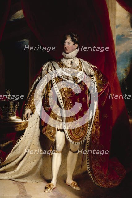 Portrait of George IV, 1840. Creator: Sir Martin Archer Shee.