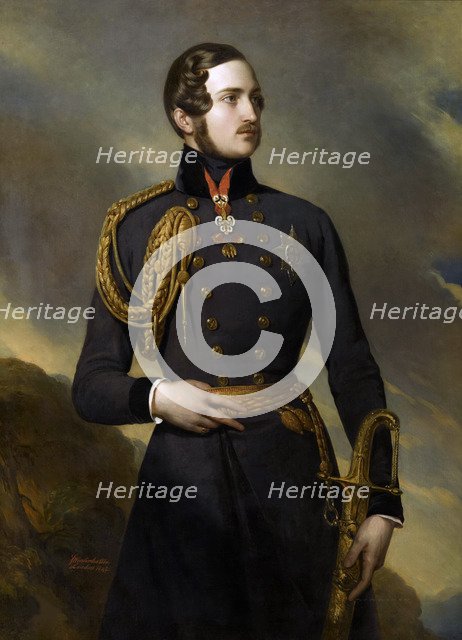 Portrait of Prince Albert of Saxe-Coburg and Gotha (1819-1861), 1842.