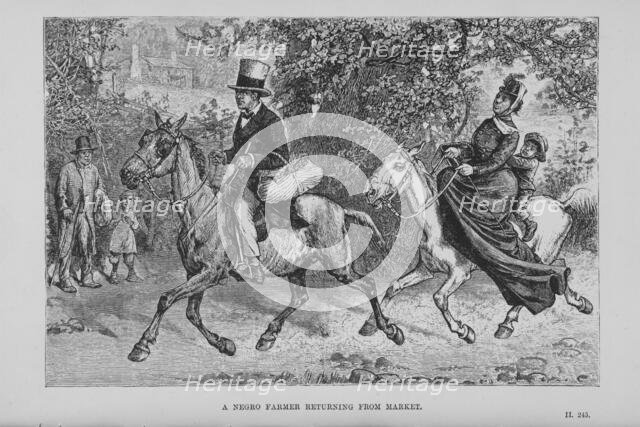 A Negro farmer returning from market, 1882. Creator: Unknown.