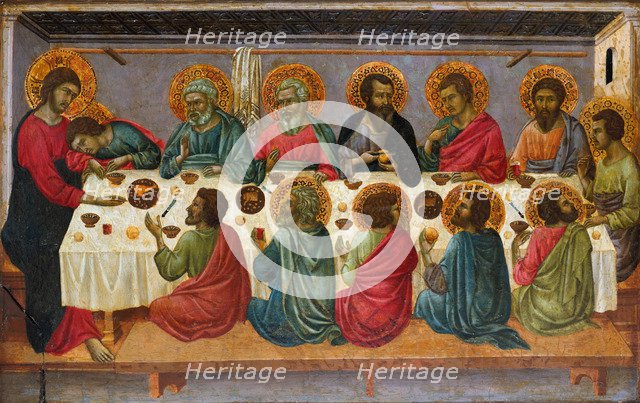The Last Supper, 1310-1315. Artist: Ugolino di Nerio (ca 1280-1349)
