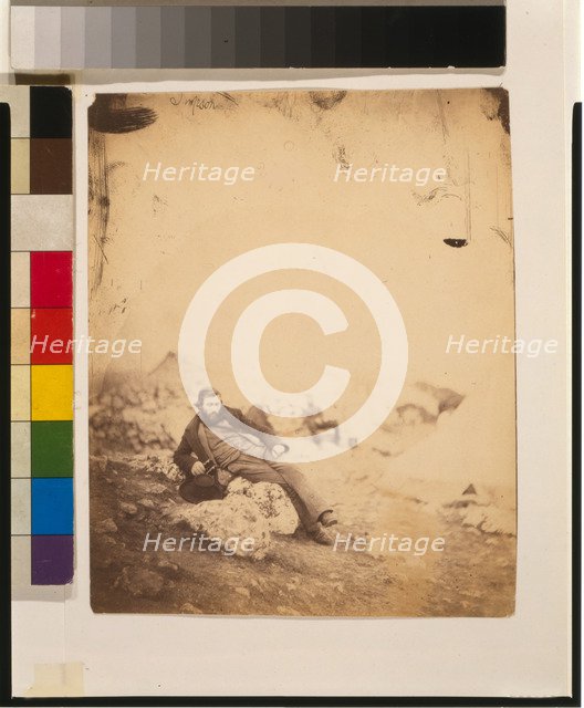 The War Artist William Simpson in Sevastopol, 1855.