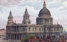 'St. Paul's Cathedral', c1910. Artist: Unknown.