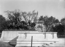 Grant Memorial at Capitol. Caisson Group of Statuary, 1914. Creator: Harris & Ewing.