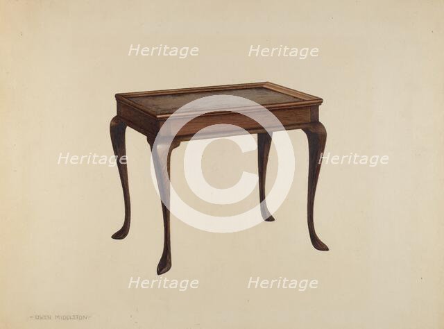 Tea Table, 1939. Creator: Owen Middleton.