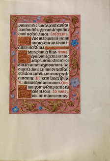 Decorated Text Page; Spinola Hours, about 1510-1520. Creator: Unknown.