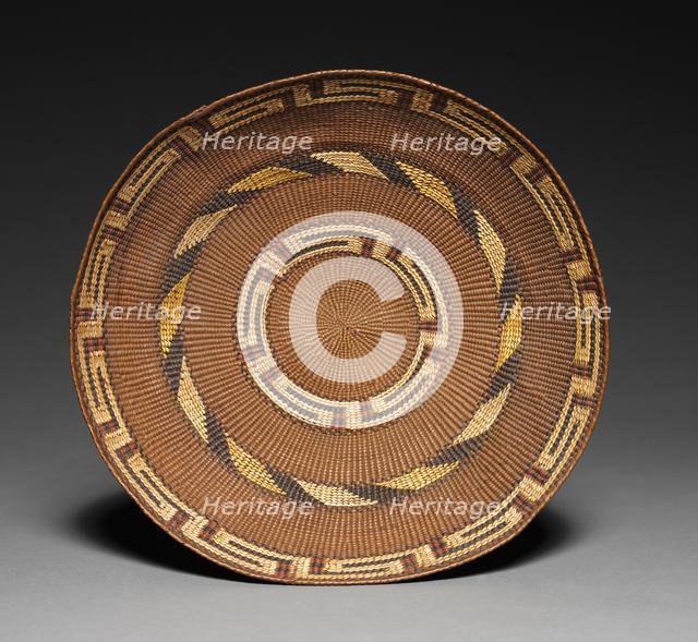 Twined Bark Tray, late 1800's. Creator: Unknown.