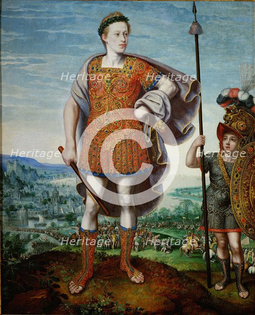 Archduke Matthias as Scipio Africanus the Elder, 1580. Artist: Valckenborch, Lucas, van (1530-1597)