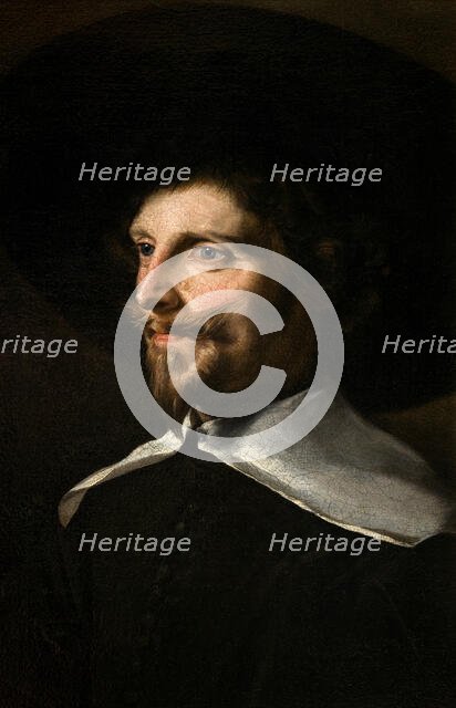 Portrait of a Man in a Hat, c1630-1635. Creator: Abraham de Vries.