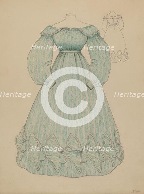 Dress, c. 1936. Creator: Jessie M. Benge.
