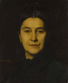Portrait de Madame Herzog, 1875. Creator: Jean Jacques Henner.
