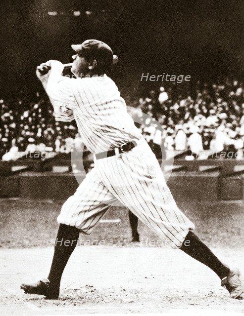 Babe Ruth, American baseball player, c1914-c1935. Artist: Unknown