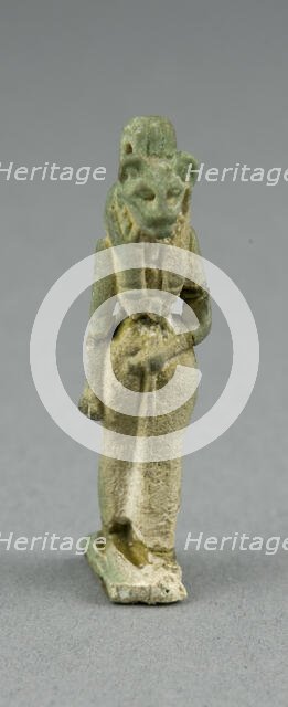 Amulet of the Goddess Bastet, Egypt, Third Intermediate Period, Dynasty 21-25 (1070-656 BCE). Creator: Unknown.