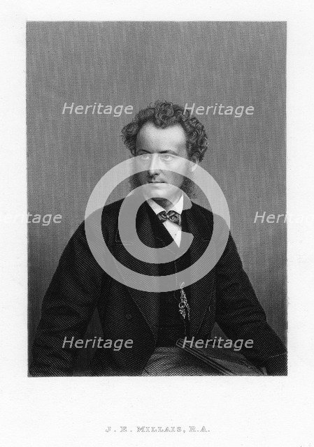 John Everett Millais, British Pre-Raphaelite painter, c1870. Artist: Anon