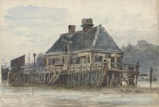 House on a jetty, 1834-1893. Creator: Willem Antonie van Deventer.