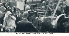 'At a Bristol Tobacco Factory', 1928 (1937). Artist: Unknown.