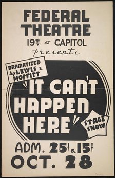 It Can't Happen Here, [193-]. Creator: Unknown.