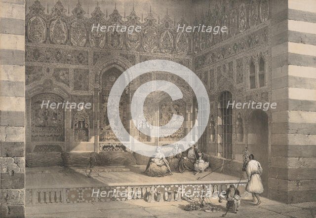 100. Un Iwân, à Damas, 1843. Creator: H. Clerget.