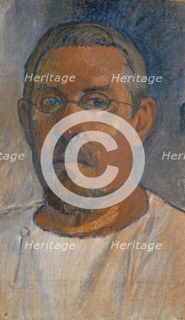 Self-Portrait with glasses, 1903. Creator: Gauguin, Paul Eugéne Henri (1848-1903).