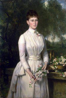 Portrait of Grand Duchess Elizaveta Fyodorovna', (1864–1918), 1885.  Creator: Sohn, Carl Rudolph (1845-1908).