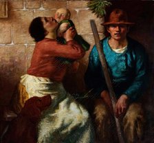 The Mother's Kiss, 1900-1921. Creator: William Strang.