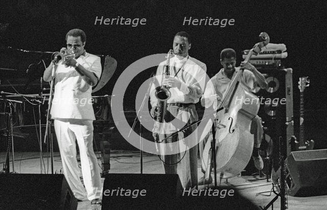 Ralph Moore and Freddie Hubbard, JVC Capital Jazz Festival, Royal Festival Hall, London, Sept 1993. Creator: Brian O'Connor.
