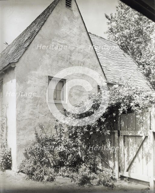 House at the "French Village," Highland Avenue, Hollywood, California, 1923. Creator: Frances Benjamin Johnston.