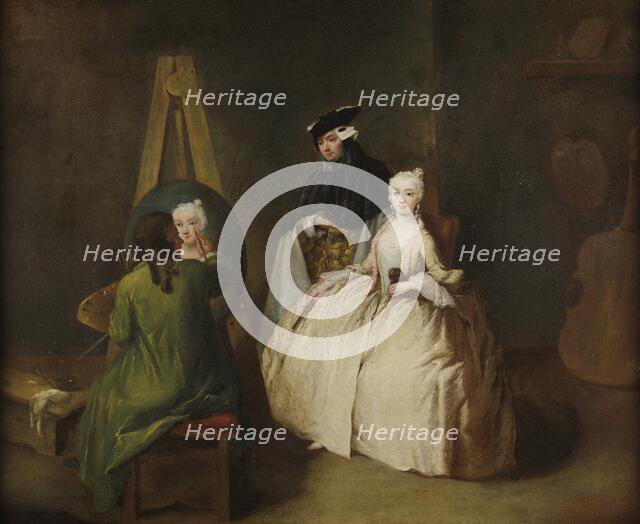 The painter's studio, c 1745. Creator: Longhi, Pietro (1701-1785).